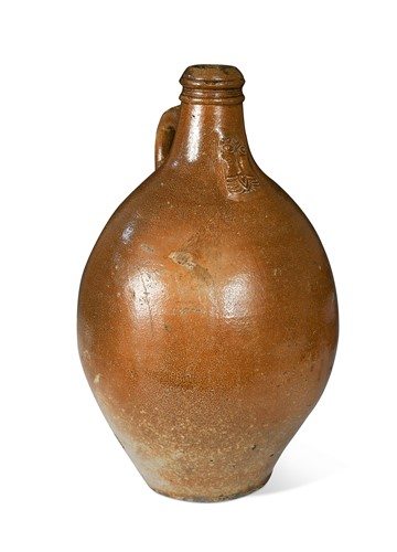 Lot 162 - A German salt-glazed Bellarmine jug, 17th century