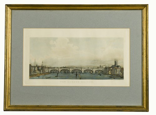 Lot 30 - London views of the Thames, a collection of six prints.