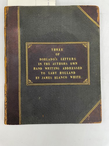 Lot 367 - WHITE (Joseph Blanco, 1775-1841)