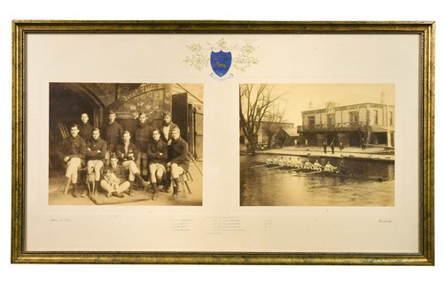 Lot 327 - Four Trinity College rowing team photographs