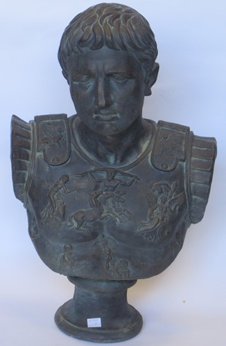 Lot 60 - After the antique, a bronzed terracotta model...