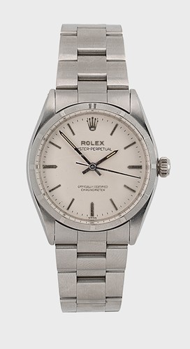 Lot 412 - Rolex - A steel 'Oyster Perpetual 34' wristwatch