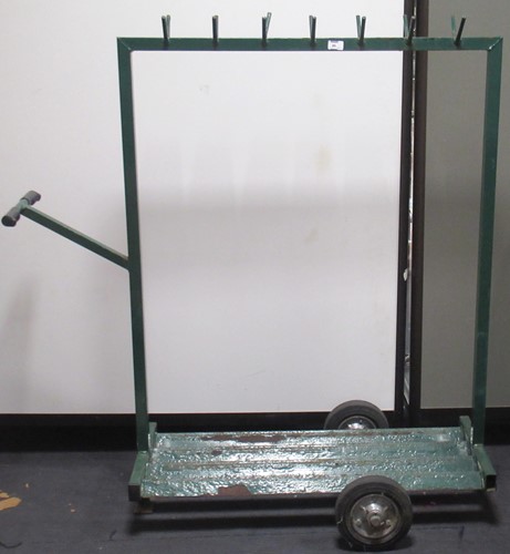 Lot 89 - An industrial luggage trolley with 14 point...