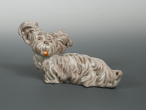 Lot 109 - Walter Bosse (Austrian, 1904-1979), an earthenware model of a Skye Terrier