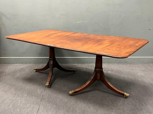 Lot 462 - A Regency and later two pedestal mahogany...