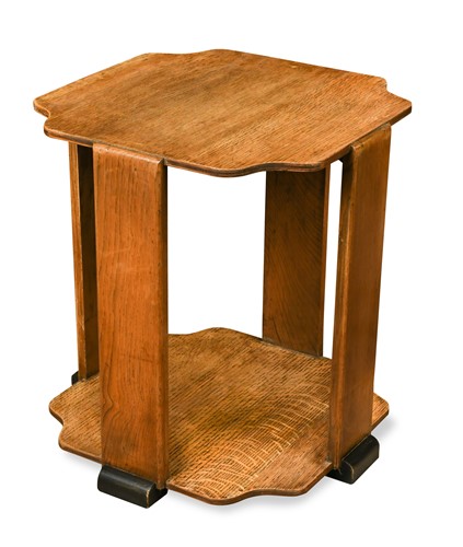 Lot 187 - An Art Deco period pale oak occasional table
