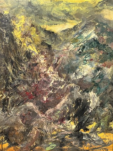 Lot 411 - Kate Primmer (1914-1995) Mountainous landscape...