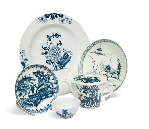 Lot 109 - A collection of Liverpool blue and white porcelain, 18th century