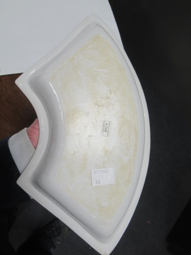 Lot 15 - A Bow powder blue canted rectangular dish and...