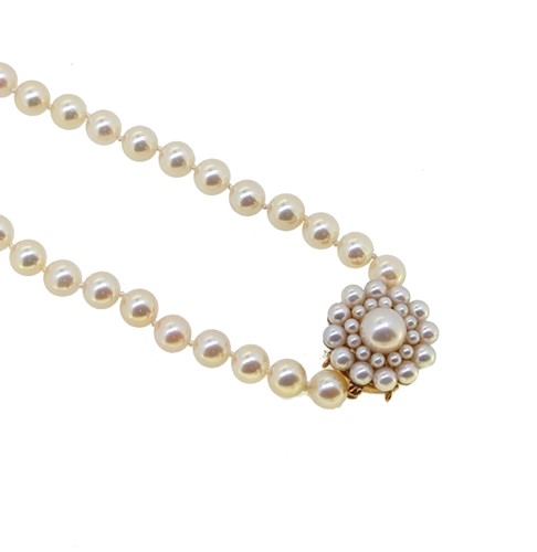 Lot 2 - A cultured pearl necklace