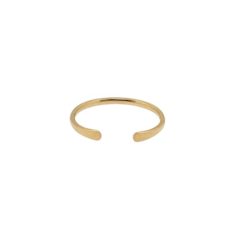 Lot 4 - A 9ct gold torc style bangle