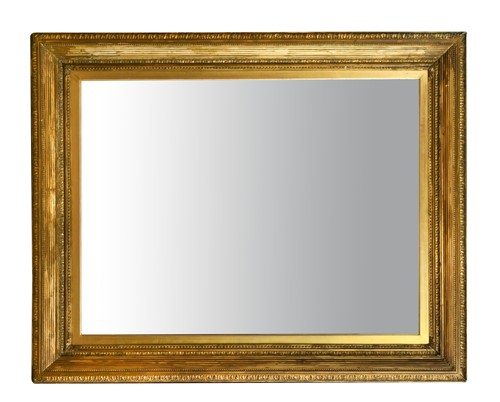 Lot 447 - A Victorian gilt wood picture frame with later...