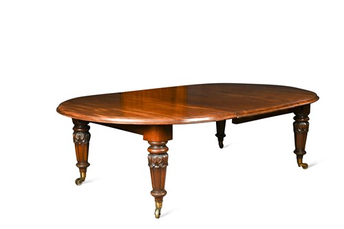 Lot 610 - A William IV mahogany extending dining table in the manner of Gillows