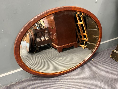 Lot 373 - Four oval wall mirrors, to include two...