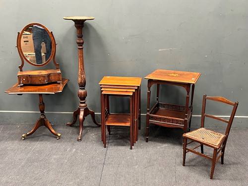 Lot 405 - Various items of furniture, to include an...