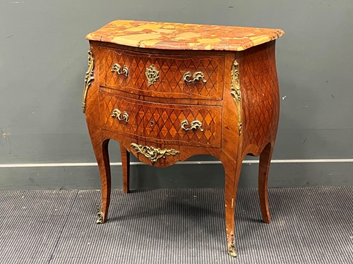 Lot 504 - A Louis XV style bombe commode with gilt metal...