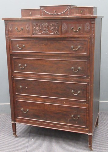 Lot 436 - An American Mahogany Neoclassical style chest...