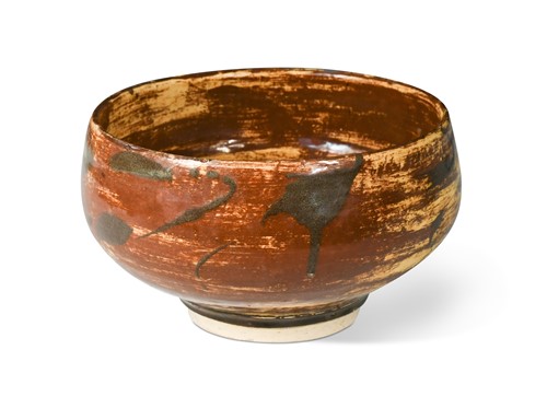 Lot 20 - Bernard Leach (1887-1979), an earthenware footed bowl, circa 1920s