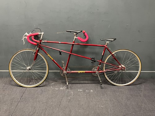 Lot 124 - A GITANE tandem bicycle, red frame