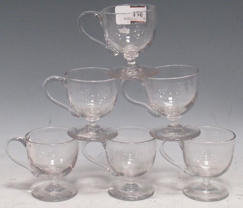 Lot 136 - Six glass Custard cups