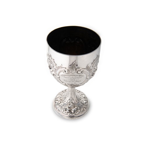 Lot 142 - A Victorian silver trophy cup