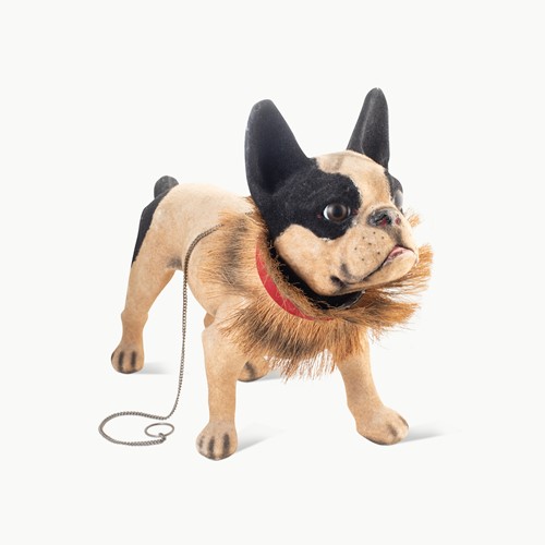 Lot 192 - Roullet & Decamps, a papier-mâché and felted French bulldog, early 20th century