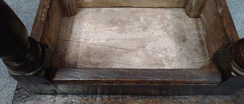 Lot 3 - An oak joint stool, late 17th century