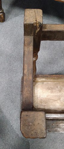 Lot 3 - An oak joint stool, late 17th century