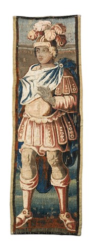 Lot 116 - A Flemish tapestry fragment, late 17th or early 18th century