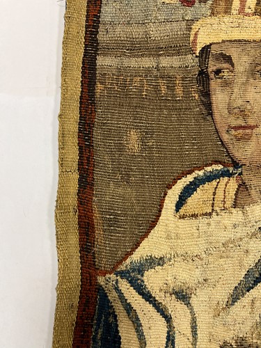 Lot 116 - A Flemish tapestry fragment, late 17th or early 18th century