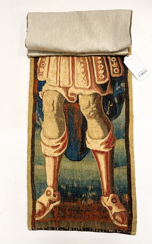 Lot 116 - A Flemish tapestry fragment, late 17th or early 18th century