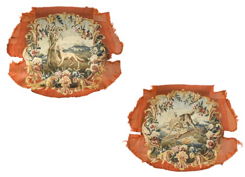 Lot 279 - A pair of needlework panels, 19th century