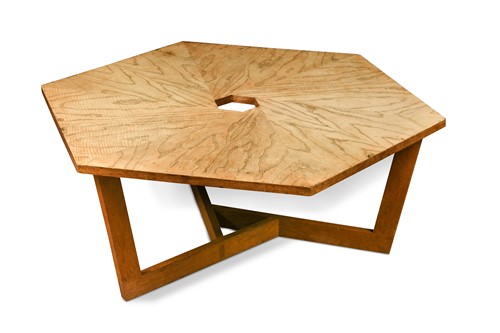 Lot 200 - A Cotswold School Hungarian ash coffee table