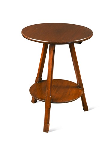 Lot 199 - A Cotswold School two-tier mahogany cricket table