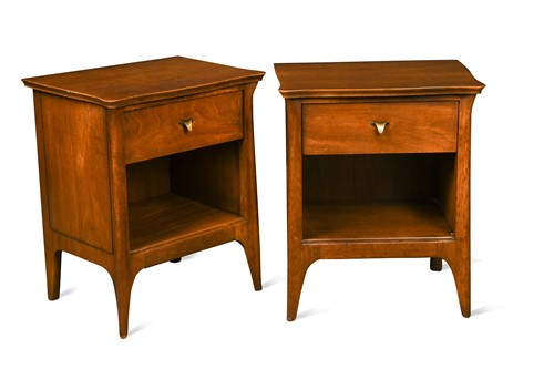 Lot 219 - John Van Koert for Drexel, a pair of mahogany bedsides
