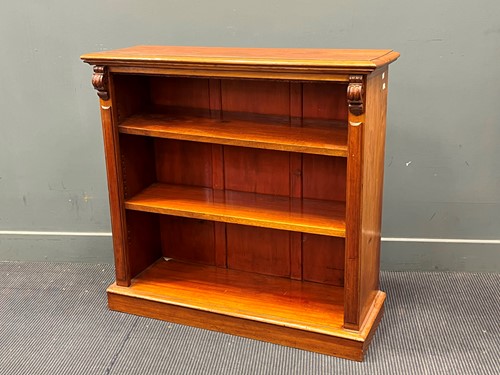 Lot 515 - A 19th century mahogany open bookcase, with...