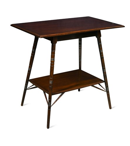 Lot 146 - In the manner of E. W. Godwin, an Aesthetic period mahogany occasional table