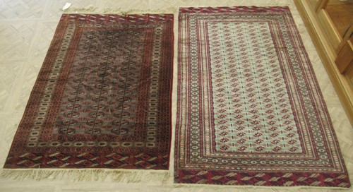 Lot 615 - Two Bokhara rugs 211 x 130cm and 200 x 130cm