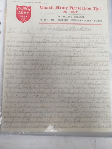 Lot 100 - A folder of First World War letters, Royal...