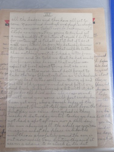 Lot 100 - A folder of First World War letters, Royal...