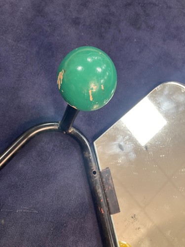 Lot 142 - A mid-century 'atomic' style coat rack with mirror