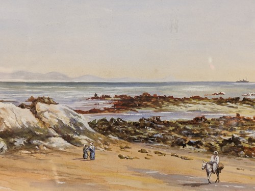 Lot 319 - A beach scene, Gibraltar, 1916