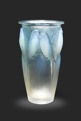 Lot 3 - Ceylan, an R. Lalique opalescent glass vase, designed 1924