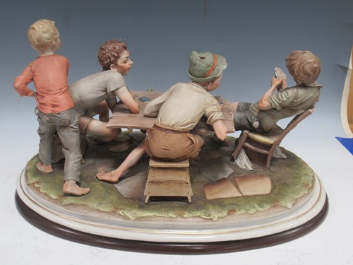 Lot 21 - A large modern Capo di Monte group of yound...