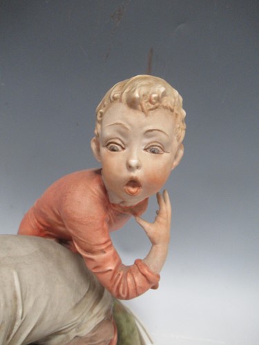 Lot 21 - A large modern Capo di Monte group of yound...