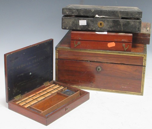 Lot 120 - Various 19th century and later boxes to...