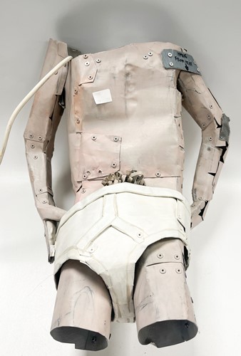 Lot 124 - Neil Jeffries (1959-), a wall mounted painted metal male torso