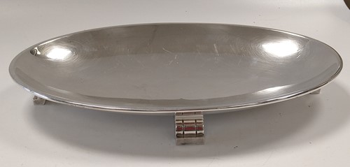 Lot 220 - A German metalwares '835' standard oval dish,...