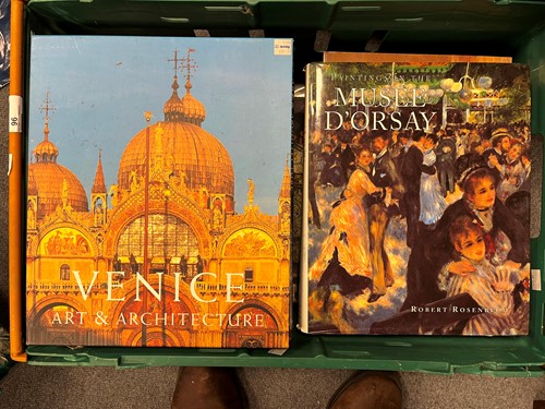 Lot 96 - Boxes of Art and Architectural reference books,...