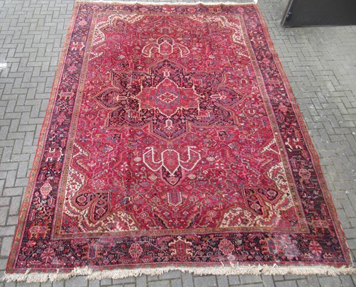 Lot 489 - A Heriz carpet 432 x 308cm